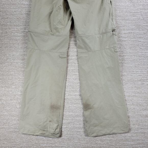 Columbia Convertible Hiking Pants Womens 10 Tan Omni Shield Side Stretch Trail - Picture 9 of 16